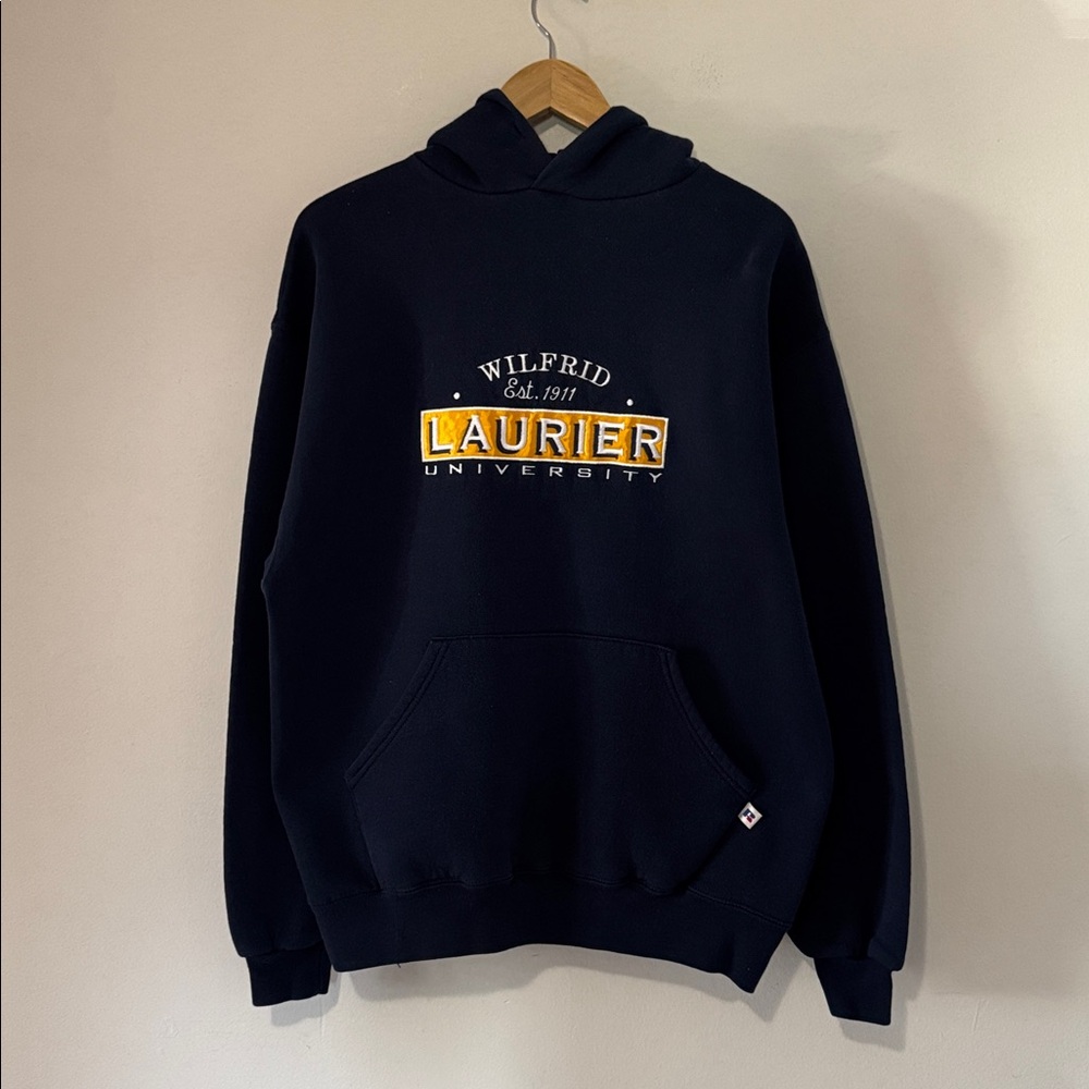 Vintage Wilfrid Laurier University Hoodie / Russell Athletic / 90s / Large